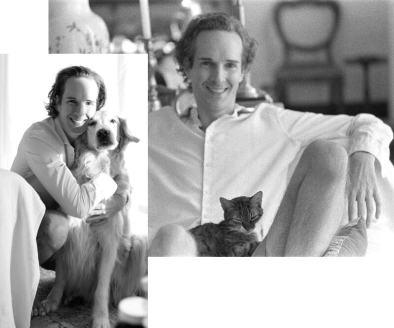 Felix Nikolas Prehn with his animals